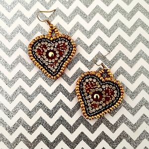 "Mon Coeur" Handmade earrings